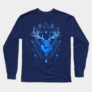 Deer Head Geometry Long Sleeve T-Shirt